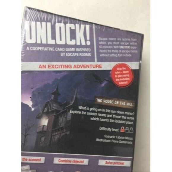 Unlock! Mystery Adventures The House on the Hill Escape Adventure Card Game - Picture 3 of 7